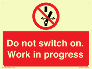 Do not switch on. Work in progress